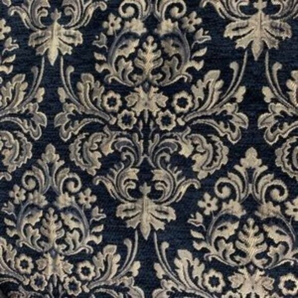 Old Navy Blazer Party Evening Black Gold Damask Unlined Open Front Size Medium - Picture 8 of 8